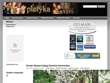 Tablet Screenshot of pletyka.com